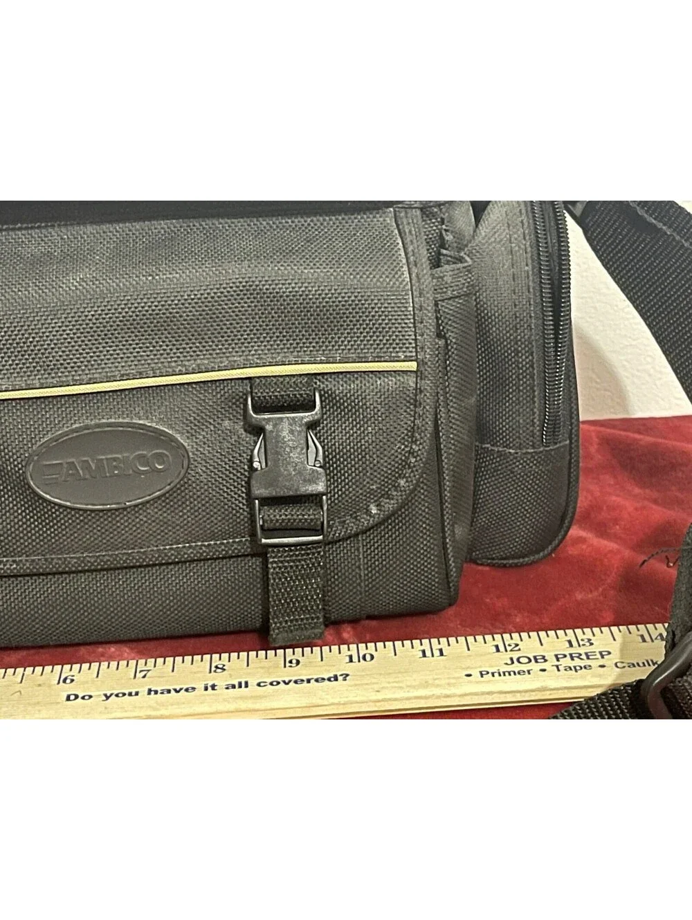 Ambico Adjustable Over the Shoulder Camera Bag Case Padded Black Large Camcorder